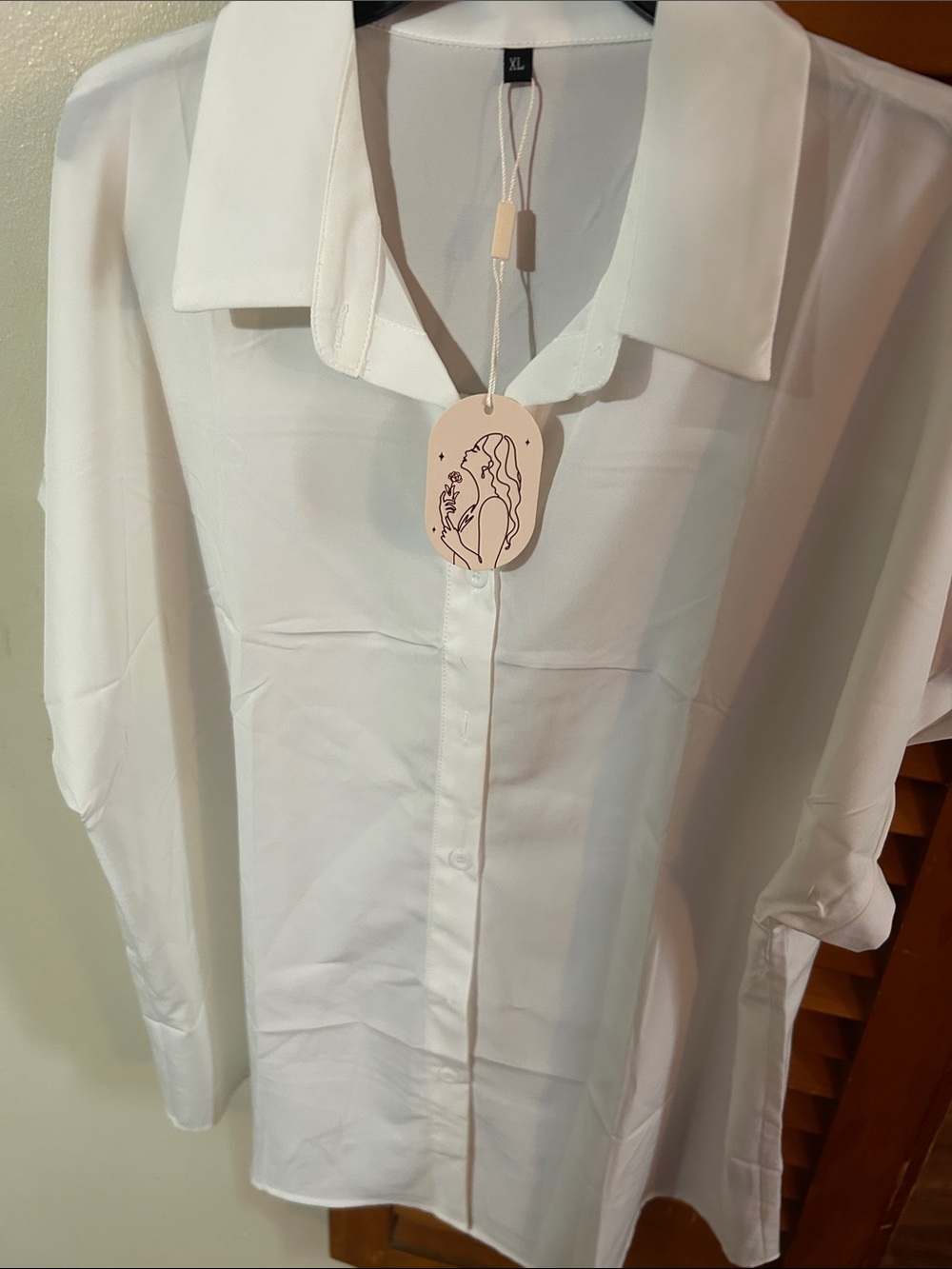 Classic White Men’s Button-Up Shirt